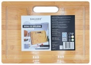 Deska do krojenia z uchwytem, wym. 35x25, bambus