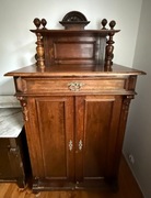 ANTYK Piękna 100-letnia orzechowa BIELIŹNIARKA Z NADSTAWKĄ - VINTAGE Komoda