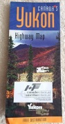 Mapa - prowincja YUKON (Canada)- ,drogowa,stan-db