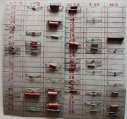 Rezystory różnej wielkości i mocy ponad 90 szt.