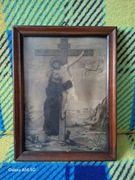 Stary  obraz oleodruk 