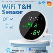 Termometr Higrometr Czujnik temperatury LED WIFI Tuya Google TH03