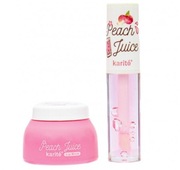 Zestaw Olejek do ust i maska do ust Sok brzoskwiniowy