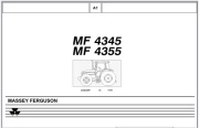 Katalog części Massey Ferguson MF 4345, MF 4355 ENG