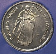 0975 Węgry 100 forintów 1991 JPII UNC Rzadka 
