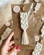 Brelok makrama handmade boho prezent dla gości wesele, panieński, urodziny