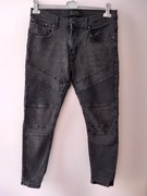 Spodnie dzinsy męskie czarne roz.44 wymiary opis