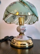 Przepiękna ceramiczna zabytkowa lampa vintage