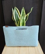 Miętowa torebka do ręki handbag handmade totebag