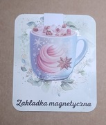 Zakładka magnetyczna Boże Narodzenie kubek z kakao