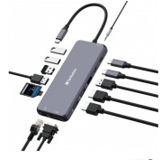 Stacja/replikator Verbatim CMH-14 USB-C (32154)