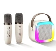 BEZPRZEWODOWY PRZENOŚNY ZESTAW DO KARAOKE GŁOŚNIK BLUETOOTH + 2x MIKROFON