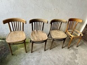 Krzesło bukowe pieć sztuk oryginał vintage typ thonet fameg jasienica