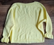 Cytrynowy sweterek oversize S/M