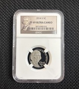 5 centów USA 2014 S PF69