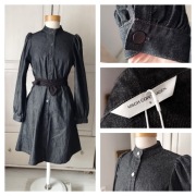 Msch Copenhagen Szmizjerka pensjonarka sukienka grafit 36 38