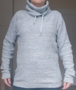 Edc by Esprit sweter damski niebieski bawełna bluza z golfem M L 38 40