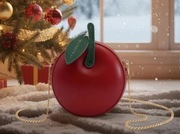 Torebka torebeczka mała mini cross body na zamek jabłko minimalistyczna 