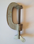 Polski metalowy ścisk stolarski 2" PRL