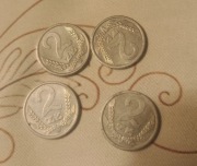 Moneta 2 złote PRL 4 szt.