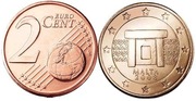 2 Euro - cent MALTA 2015 z rolki RZADKA