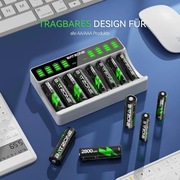 Ładowarka do akumulatorów 8 ogniw duży ekran Lcd   Ni-MH/NI-CD