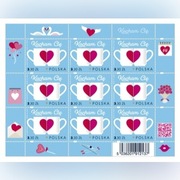 5036 - Arkusz znaczków KOCHAM CIĘ