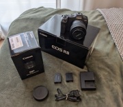 Canon R8 + Canon RF 35 1.8 Macro IS STM | Minimalny Przebieg | Gwarancja