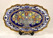 Hiszpański talerz mini patera 24 karatowe złoto! vintage