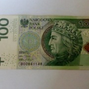  banknot 100zł  lustrzany nr