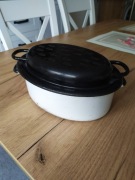 Brytfanna gęsiarka Silesia vintage PRL