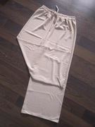 Nowe beżowe Spodnie damskie z szerokimi nogawkami,szwedy/fruwajki,onesize