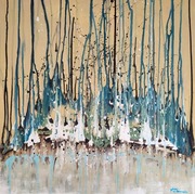 Obraz ręcznie malowany abstrakcja na płótnie 