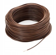 KABEL 1x1,5mm2 PRZEWÓD DY 1x1,5 DRUT 1,5mm2 BRĄZOWY KRĄŻEK 100m