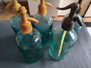 Stary syfon 1L grube szkło 