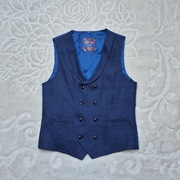 Kamizelka garniturowa dworzedowa S  Meska Ciemny niebieski