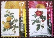 Flora kwiaty róże Belgia 1997 ** stan BDB