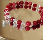 Bransoletka ze srebra S925 z naturalnym kamieniem 