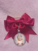 Nowa kokarda czerwona do wózka.