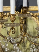 Kinkiety kryształowe (para) w stylu Napoleon III Francja około 1900 roku  