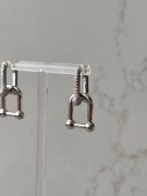 S925 srebro kolczyki spinacz lux modowe kolczyki