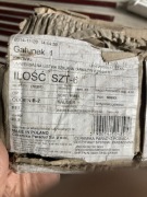 11x PARADYŻ UNIWERSALNA LISTWA SZKLANA Karmazyn czerwona 2,3X60 GAT. 1