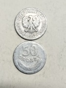 Moneta 50 groszy z 1957 roku. PRL 