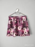 S fioletowa spódnica rozkloszowana floral 