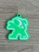 Brelok 3d Peugeot Motoryzacyjny gadżet, idelny prezent 