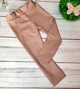 Leginsy dziewczęce w kolorze pudrowego różu 12 M