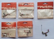 Lekka błystka obrotowa z główką i metalowym przyponem 3,1g zestaw 5 szt