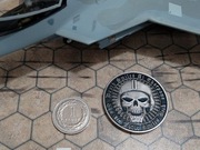 Challenge coin US Air Force czaszka w hełmie pilota
