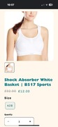Stanik sportowy Shock Absorber white basked