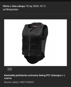 amizelka jeździecka ochronna Swing P07 dziecięca rozmiar L